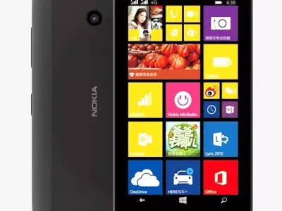 Nokia Lumia 638 Black 3D model