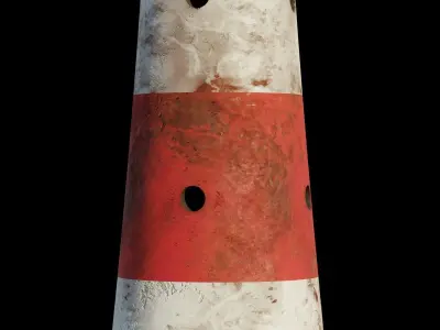 Lighthouse 3D model PBR materials Low-poly 3D model get