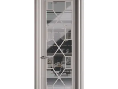 Modern entrance door 45 3D model