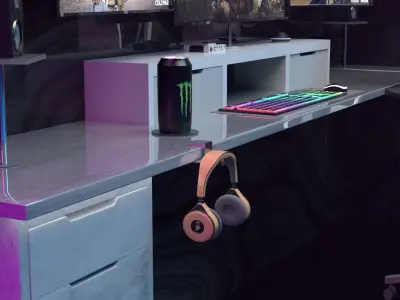 Fnatic gaming room Free 3D model