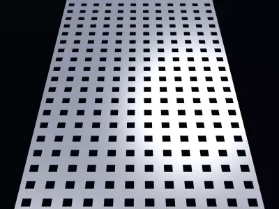 Perforated panel with 20 percent opening 25O114 3D model
