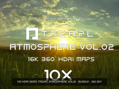 10X HDRI SKY VOL02 and ULTIMATE SPEED 3D CROWDS - PEOPLE 3D Model Pack