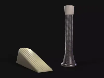 Door Stoppers Free low-poly 3D model