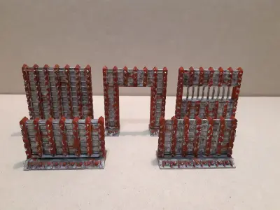 SCI-FI barricade set 3D model