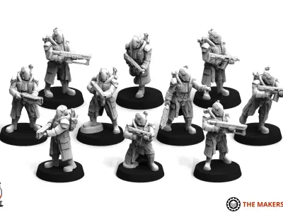 Lucian Balckguard - Troopers 3D print model