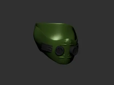helmet high poly sculpt 3d printable  3D model 124