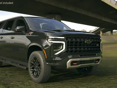  2025 Chevrolet Suburban Black Rigged 