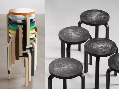 Stool 60 3D model