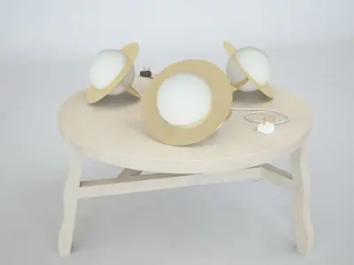 TOM DIXON PLANE TABLE LIGHTS 3D model