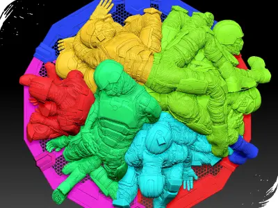 Deadpool premium figure 3D print model