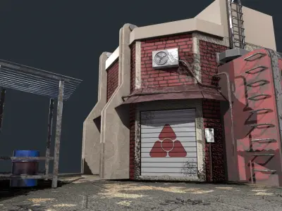 The Unknown Factory Low-poly 3D model