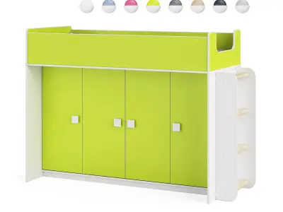 Legenda K43E with LP43C childrens modular bed 3D model