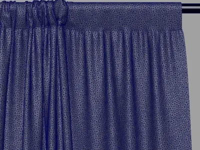 Detailed Curtain 3D model