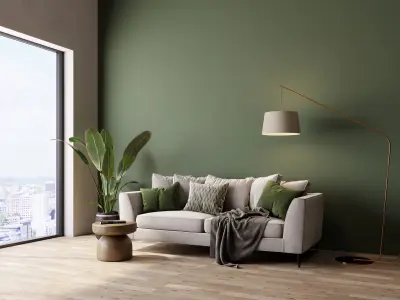 Interior living room scene 46 3D model