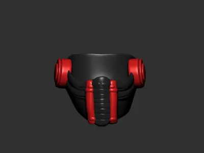 gas mask high poly sculpt 3d printable 3D model
