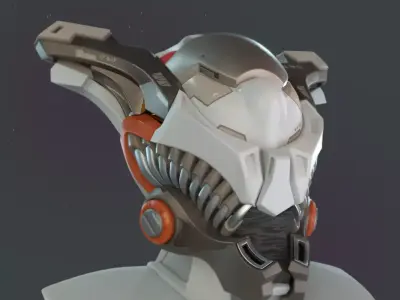 Helmet elien 01 02 3D model