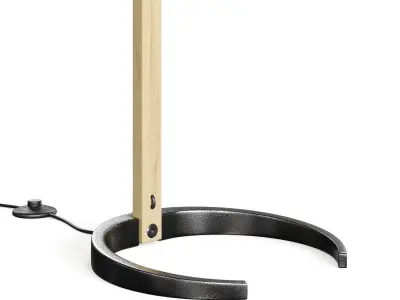 Timberline floor lamp by Gubi 3D model