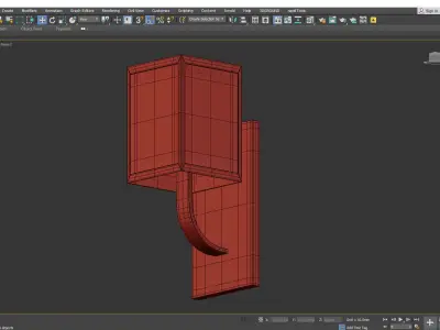 Currey and Co Sadler Wall Sconce Low-poly 3D model
