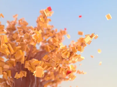 Crystal tree tree cartoon tree model 3D model