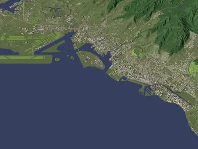 Honolulu Hawaii USA  - city and urban 3D model