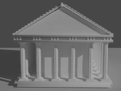 Treasury of Ancient Greece Free 3D model