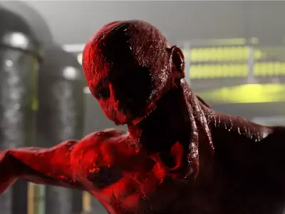 Dead Space Necromorph Walker Low-poly 3D model