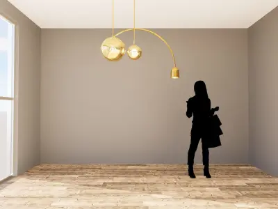 MG Golden Aura Lamp 01 3D model