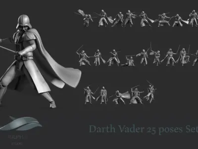 Darth Vader Figure Set 05 3D print model