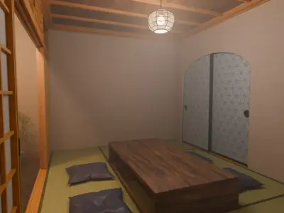 Japanese Serenity Room 3D model