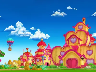 Sweet Love Kingdom Low-poly 3D model