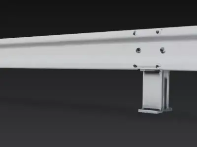 Road Safety Barrier 3D model
