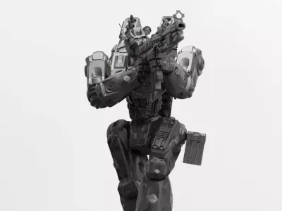 Peacemaker Mech Miniature 3D print model