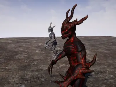 Dark Sentinel Low-poly 3D model