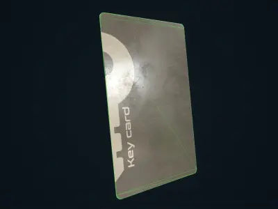 Key card Low-poly 3D model