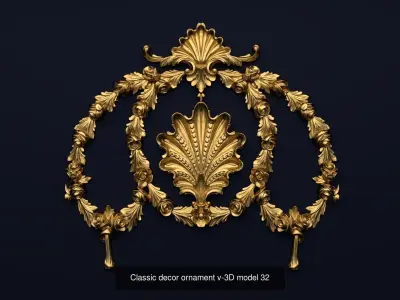 Collection onlay molding 3D Model Pack