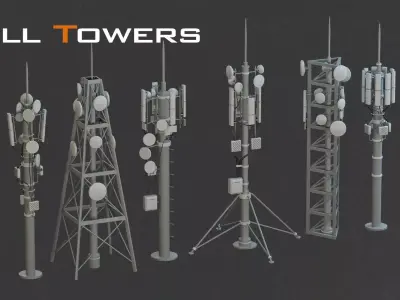 Rooftops props 3D model