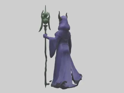 Nightshade model Low-poly 3D model