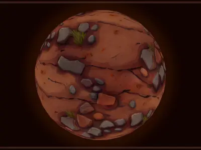Ground - Earth and Rocks - 20 TEXTURES - Hand-painted -PACK 4--- Texture