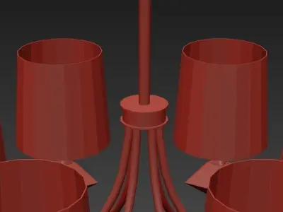 UP05 Traditional chandelier 3D model