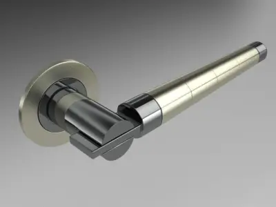 Round Door Handles Collection 2 3D model