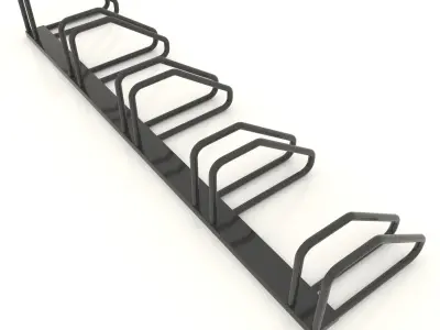 Bicycle parking 02 3D model
