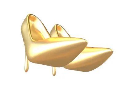 High Heels Icon v1 005 Low-poly 3D model
