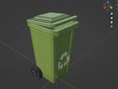 trash can 3D model 21