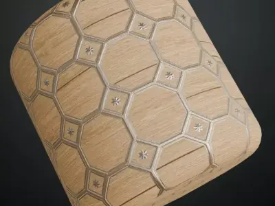 Antique High-Gloss Polished Mahogany PBR Seamless Texture