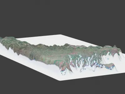 Virginia State Low-poly 3D model