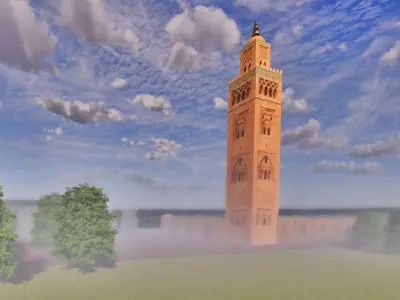 Koutoubia 3D 3D model