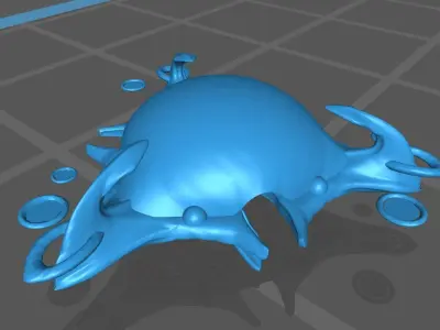 Starcraft Mother Ship 3D print model