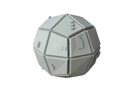 Sci Fi Object No 3614 Low Poly Low-poly 3D model