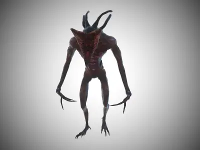 The Thing 2 - Sonic Beast -Rigged - Multi Sub - Concept Remake Low-poly 3D model