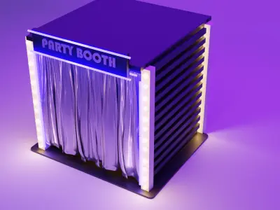 party  booth 3D model